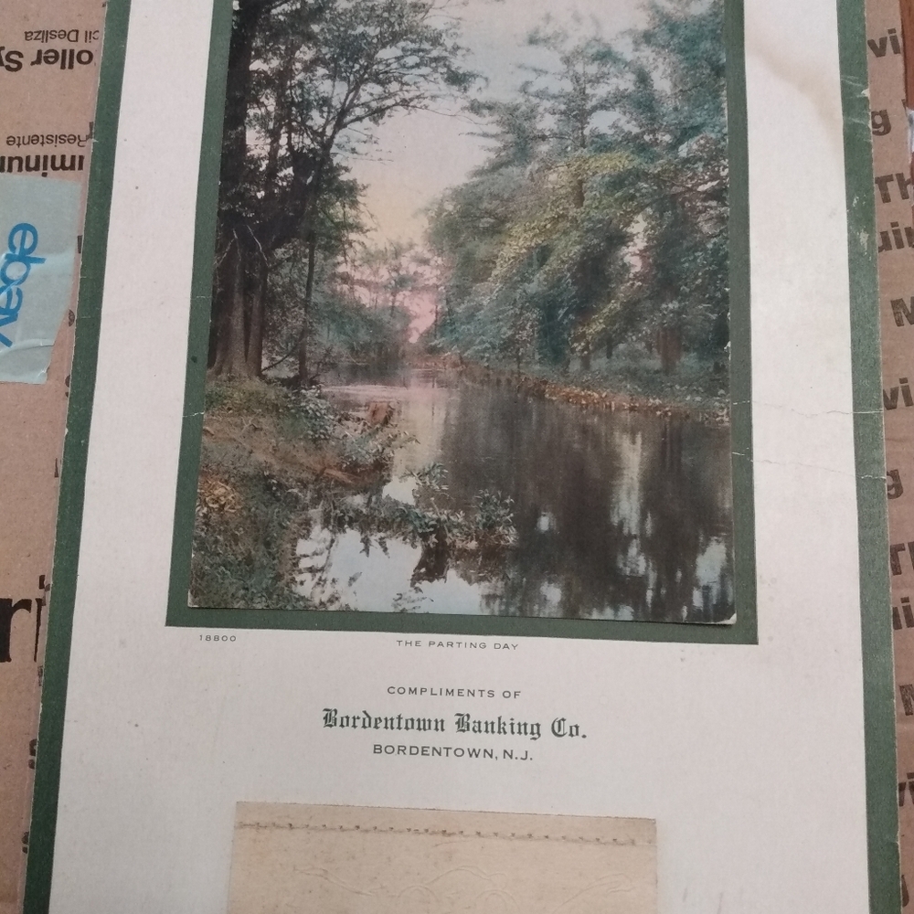Green Landscape Wall Art Print, Vintage Paper Advertising,1919